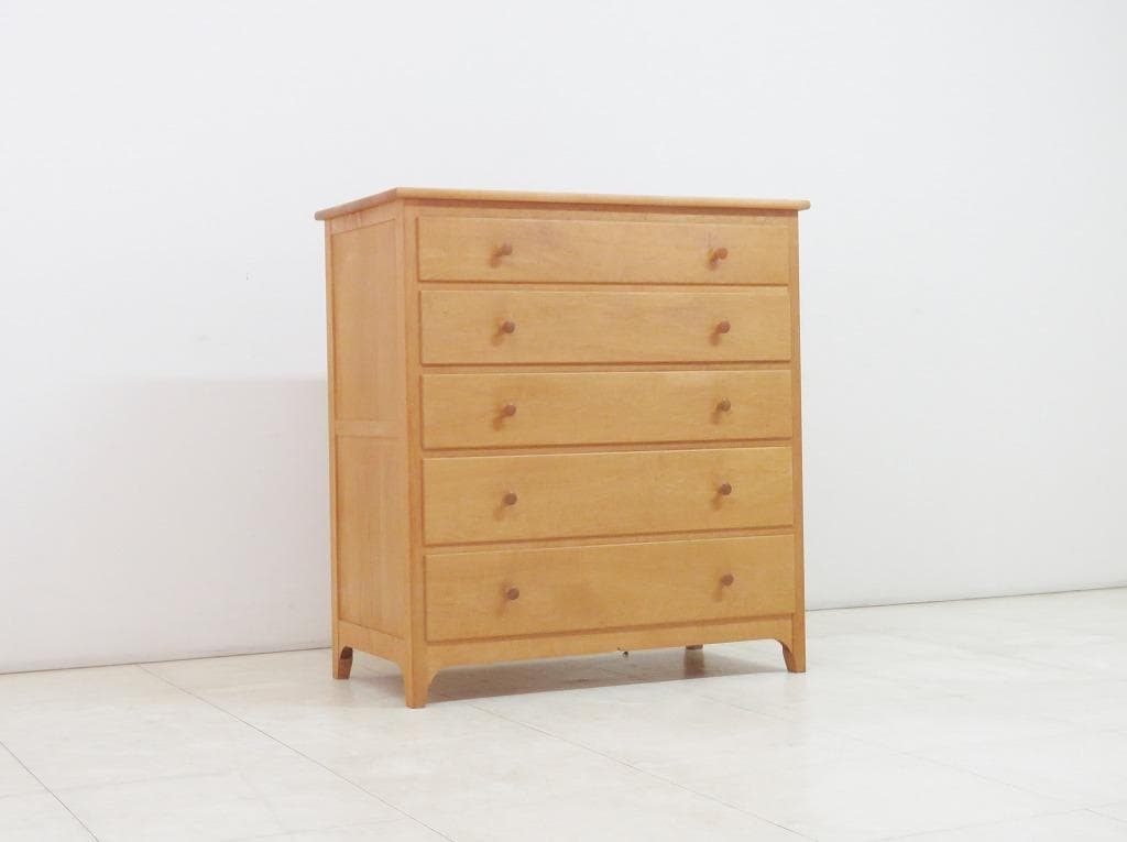 サザビー メープル無垢材 チェスト 24万検北の住まい設計社カンディハウス家具蔵