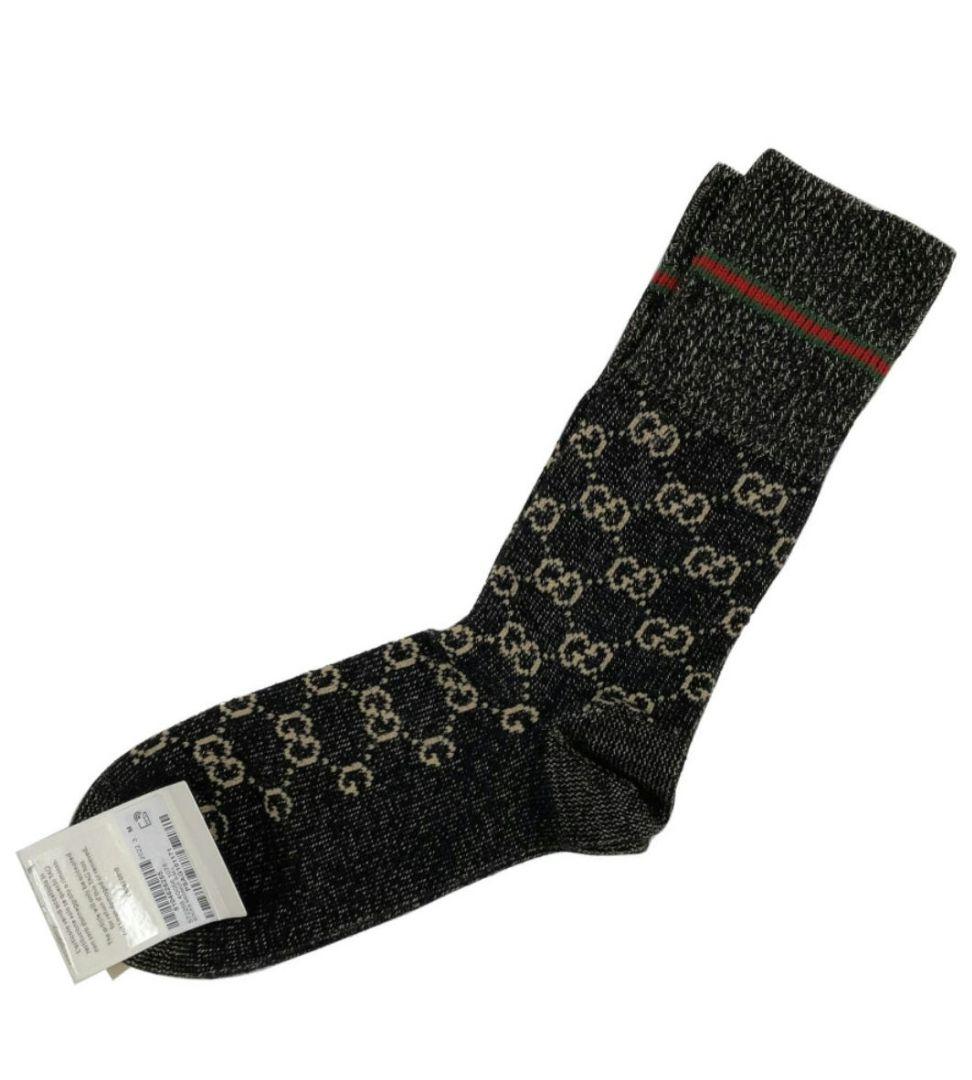 GUCCI GGコットンソックス ブラック新品❤M メンズ