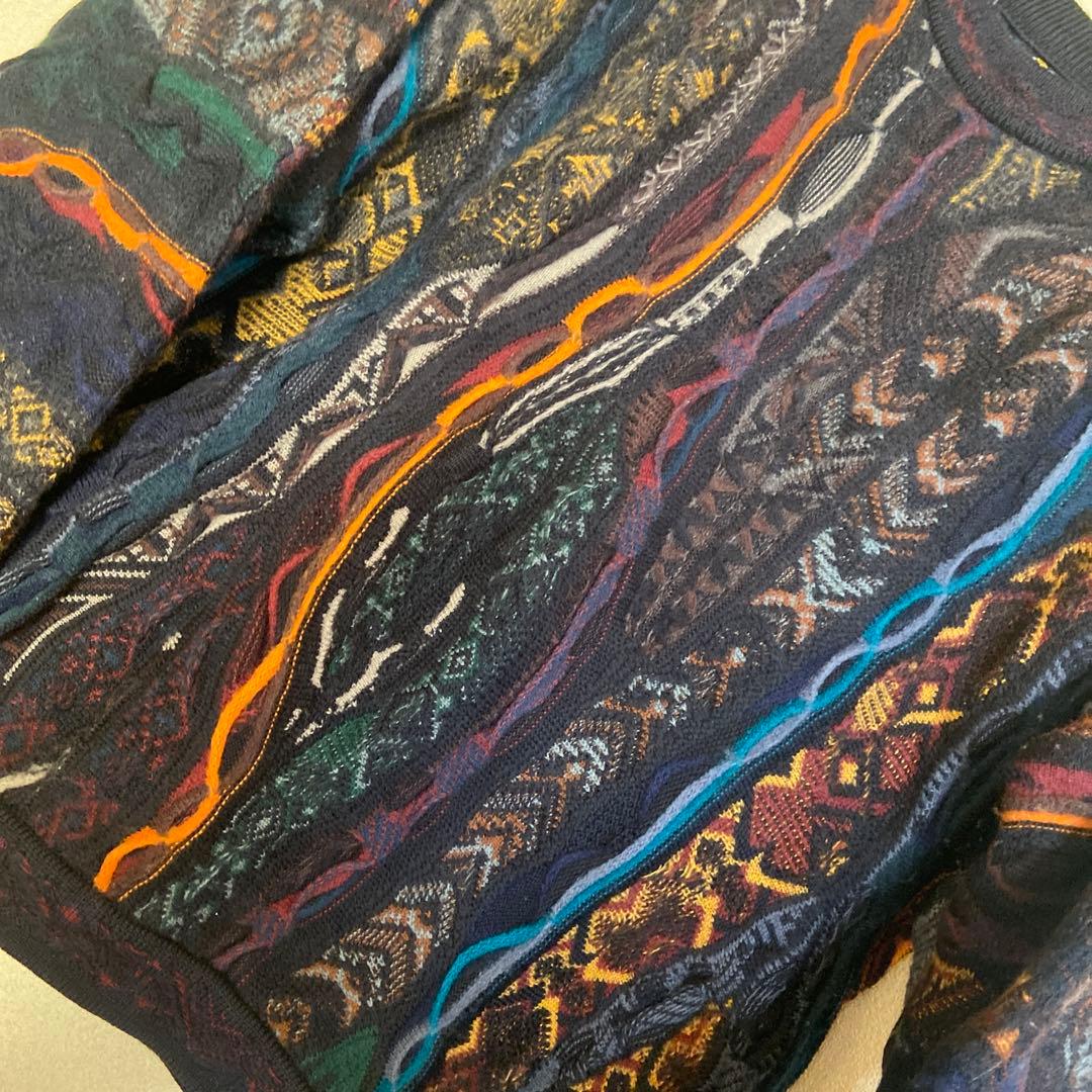 COOGI クレイジーカラー　ケーブルニット