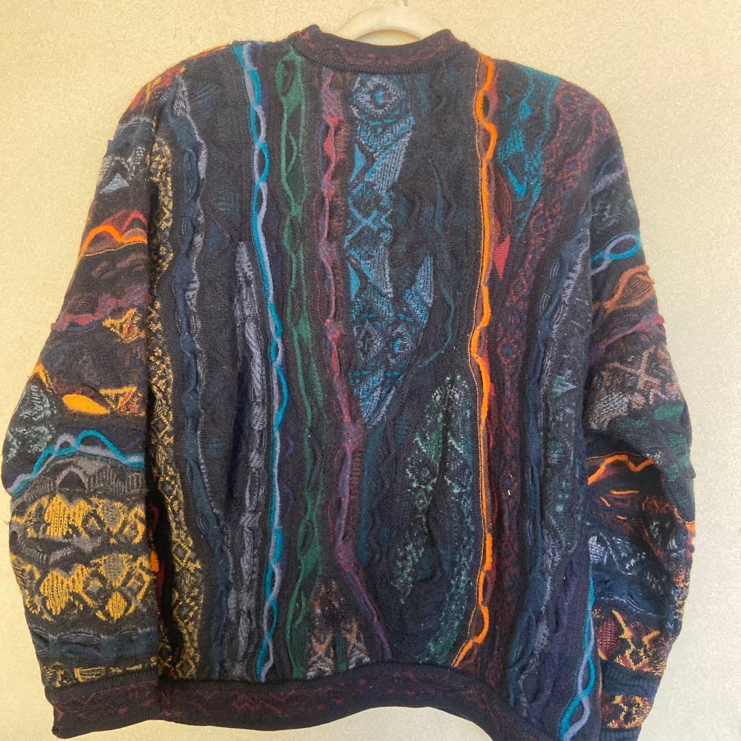 COOGI クレイジーカラー　ケーブルニット