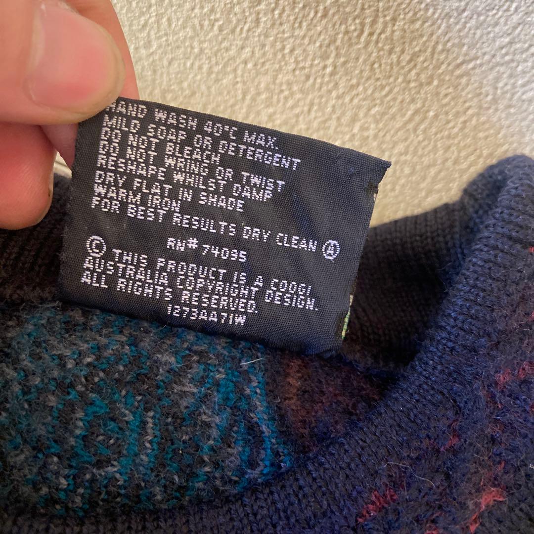 COOGI クレイジーカラー　ケーブルニット