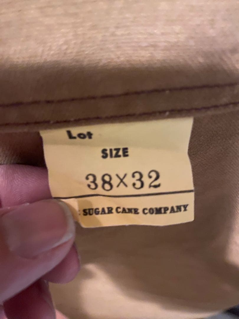 SUGAR CANE ワークパンツ 38x32 ブラウンダック