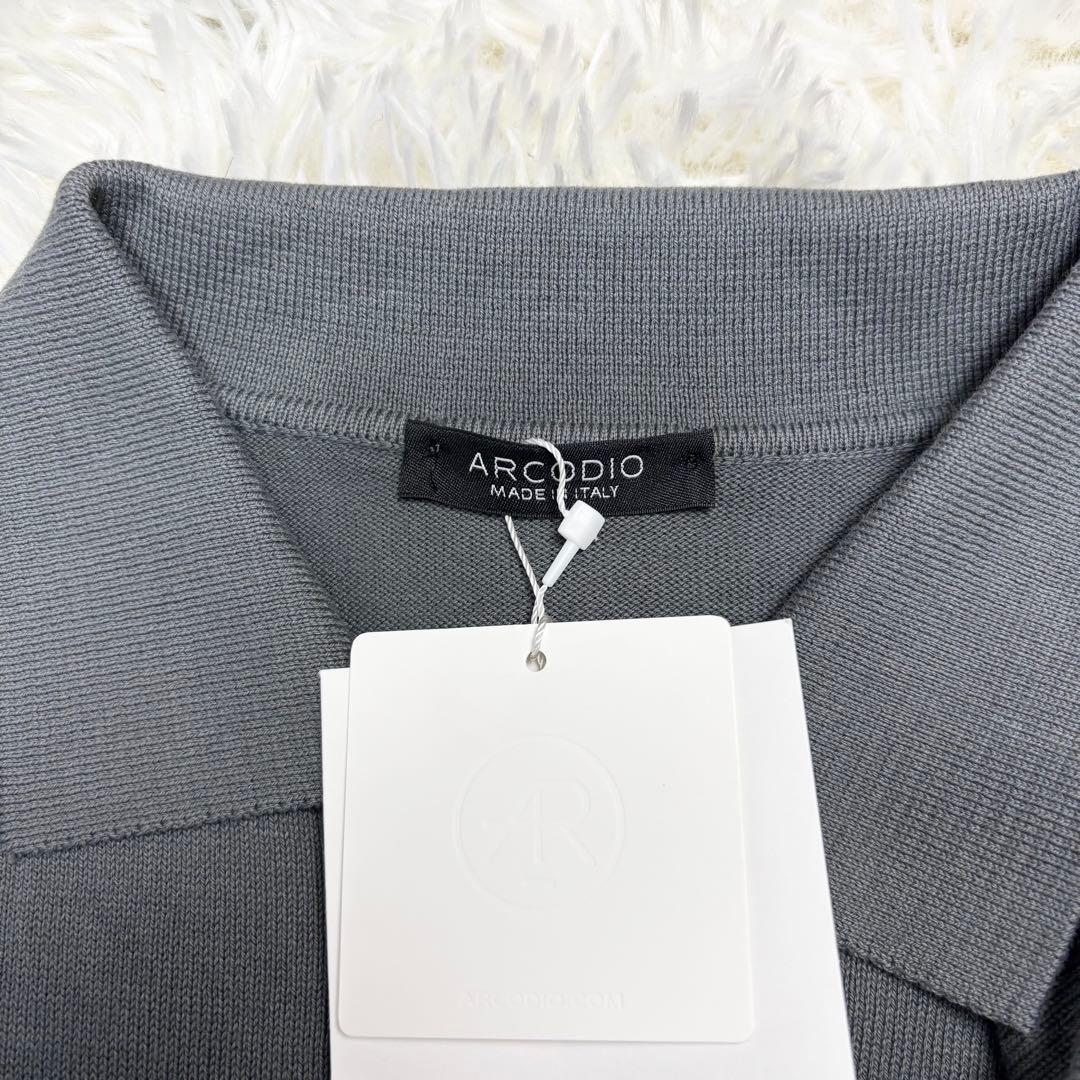 新品タグ付き！ARCODIO アルコディオ コットンニット 半袖 ポロシャツ M