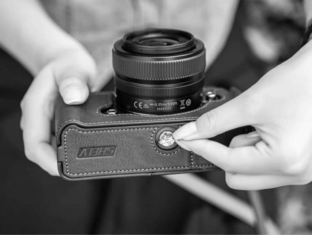 新品 本革カメラケース nikon zf ZF用 ブラック