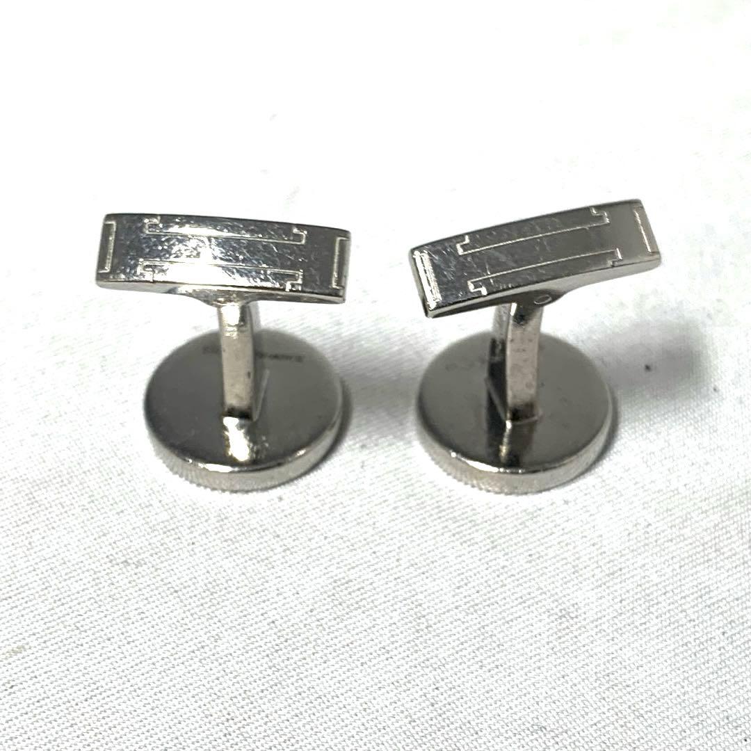 エルメス　HERMESカフス　リコル　ブラック/シルバー金具　メタル/パラジウム