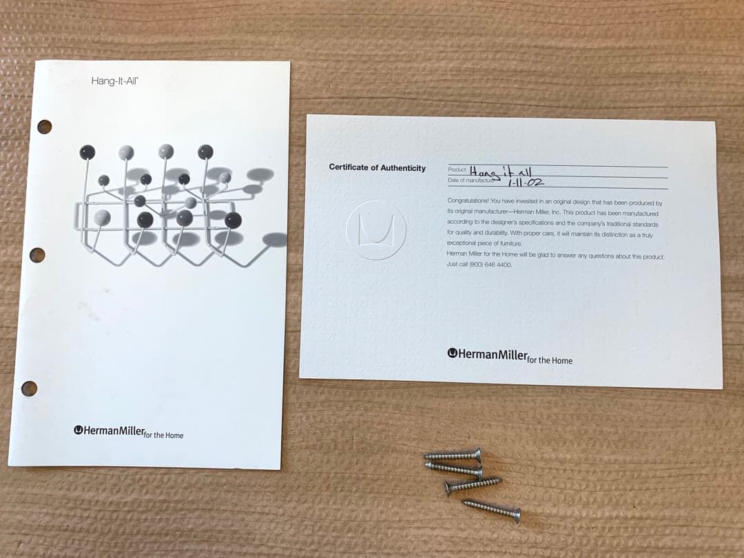 【正規品】ハーマンミラー イームズ　ハングイットオール　マルチカラー