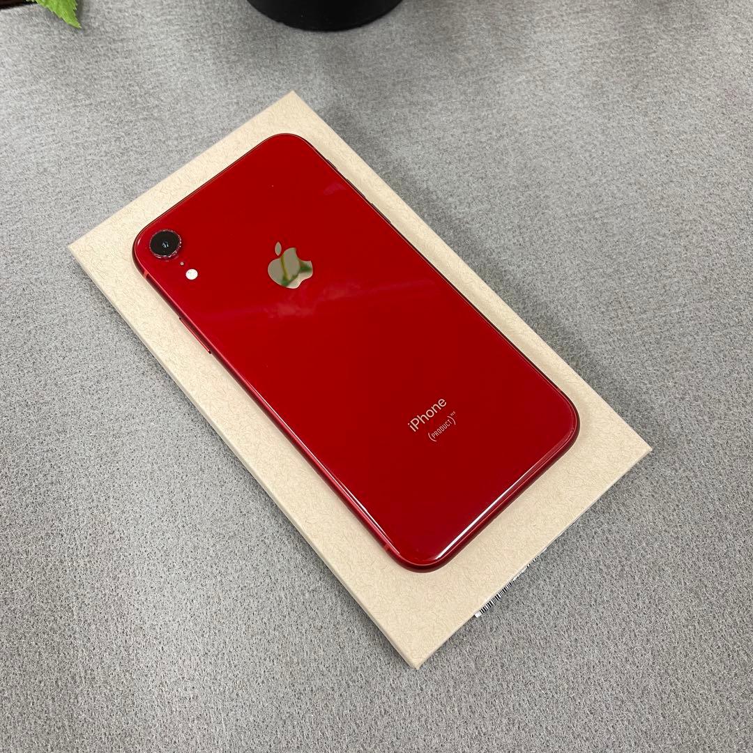 iPhone XR 64GB レッド国内版SIMフリー送料無料