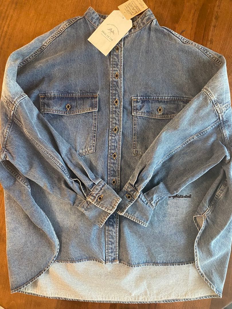 PUAL CE CIN デニムボタンダウンシャツ