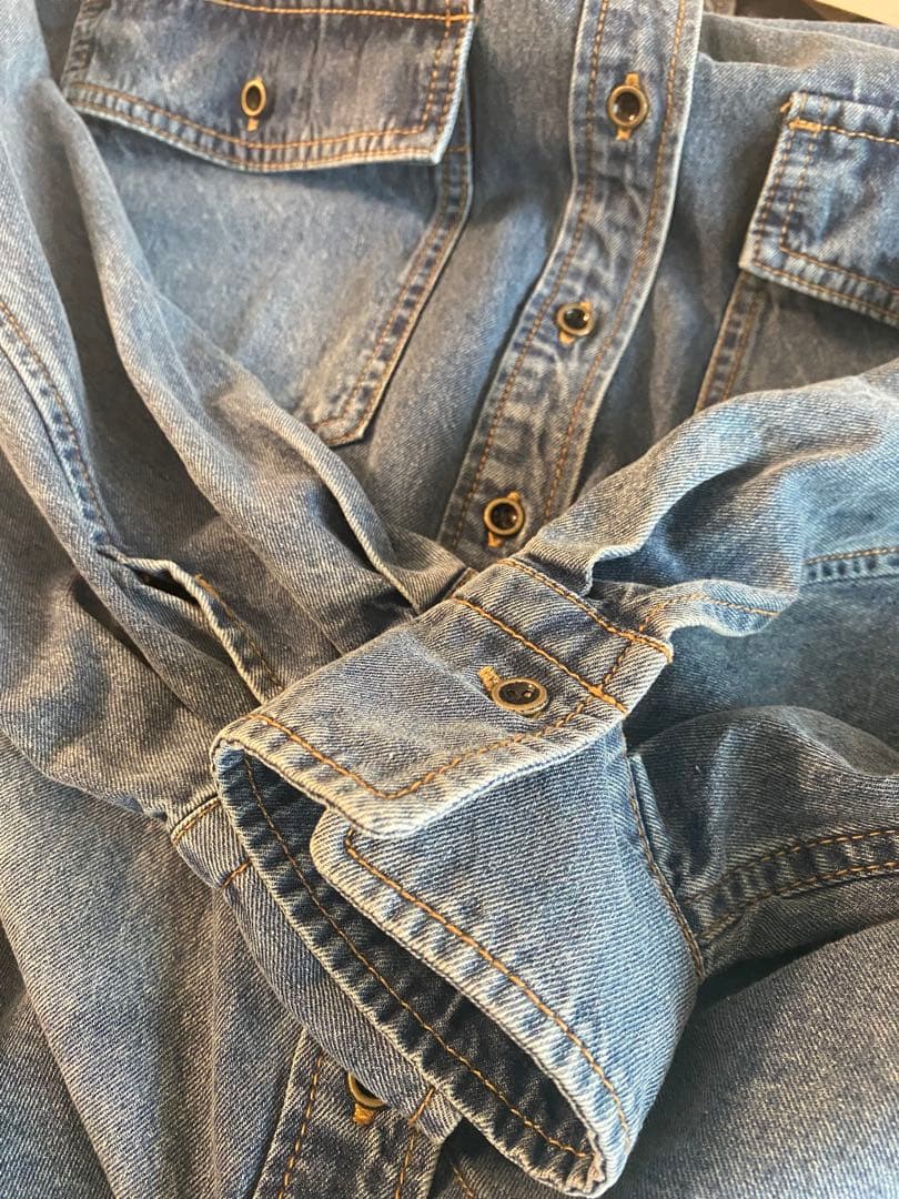 PUAL CE CIN デニムボタンダウンシャツ