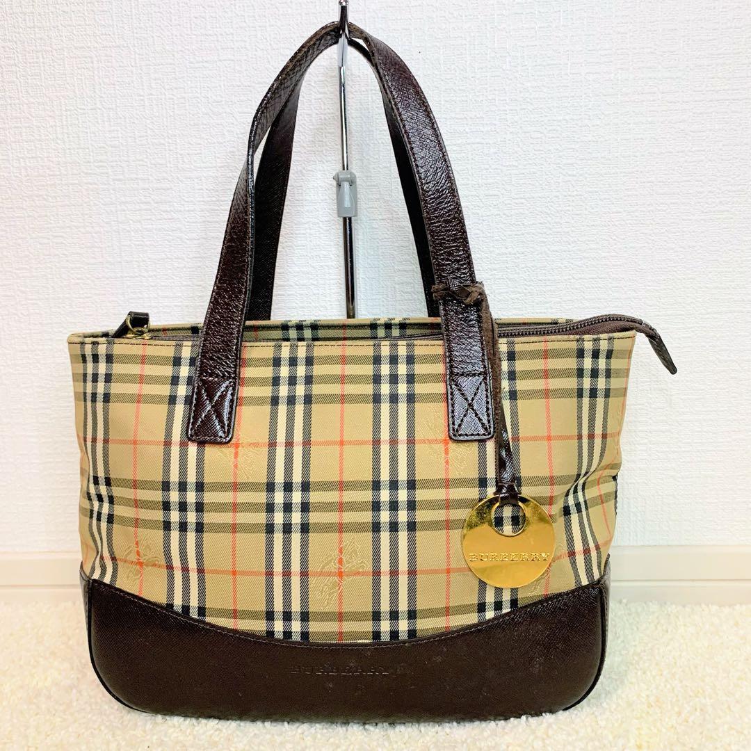 Burberry ハンドバッグ トートバッグ シャドーホース チャーム