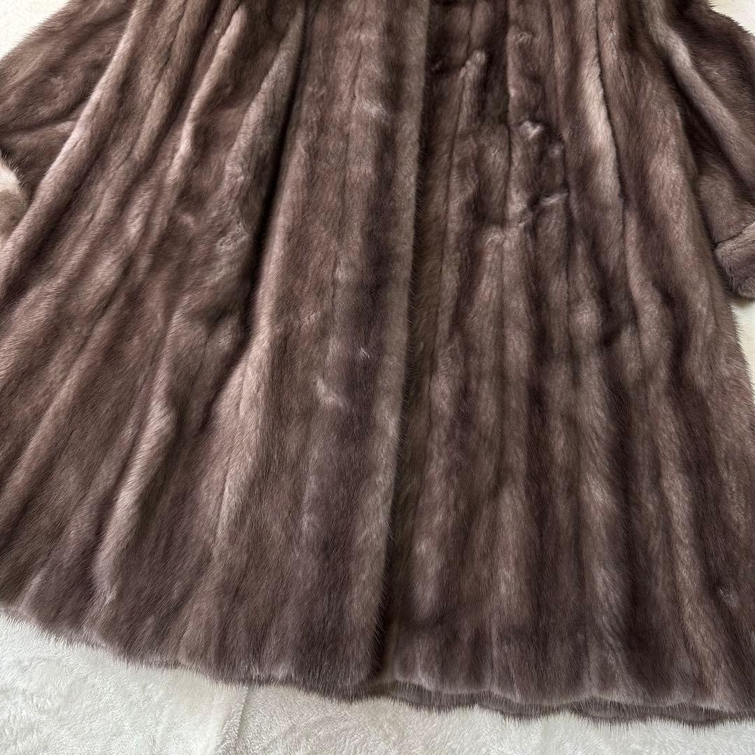 星5 AMERICAN FUR AWARDS 毛皮 ミンク コート ロング丈 M