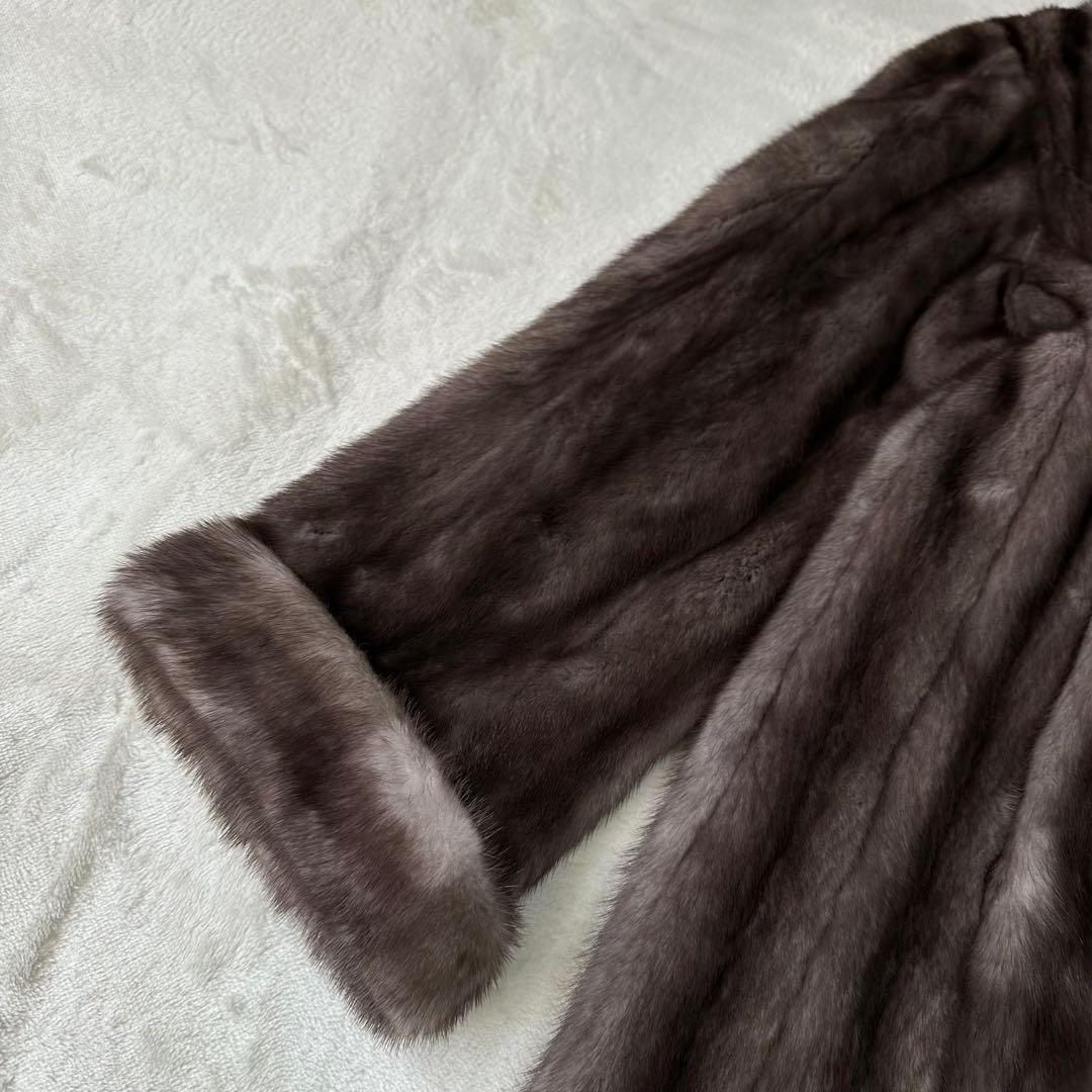 星5 AMERICAN FUR AWARDS 毛皮 ミンク コート ロング丈 M