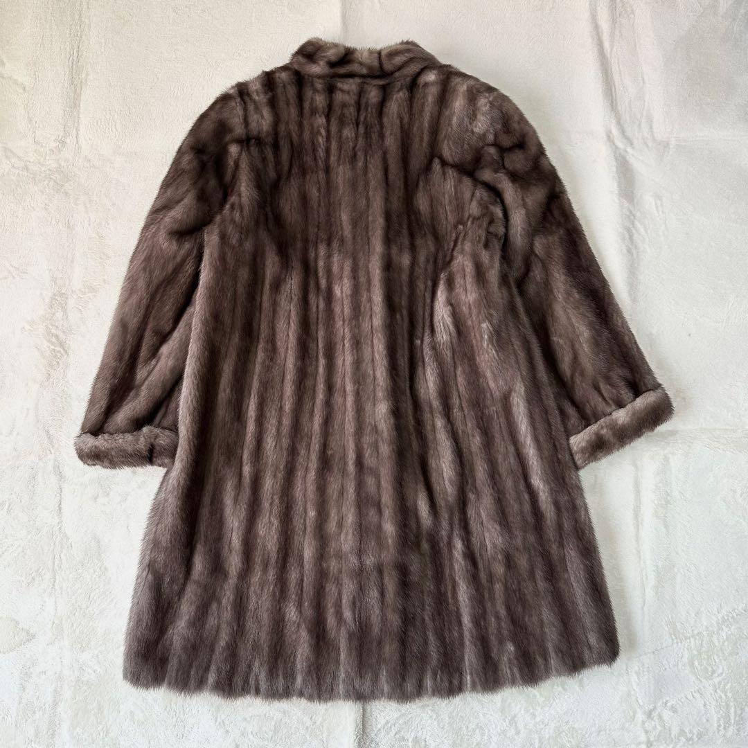 星5 AMERICAN FUR AWARDS 毛皮 ミンク コート ロング丈 M