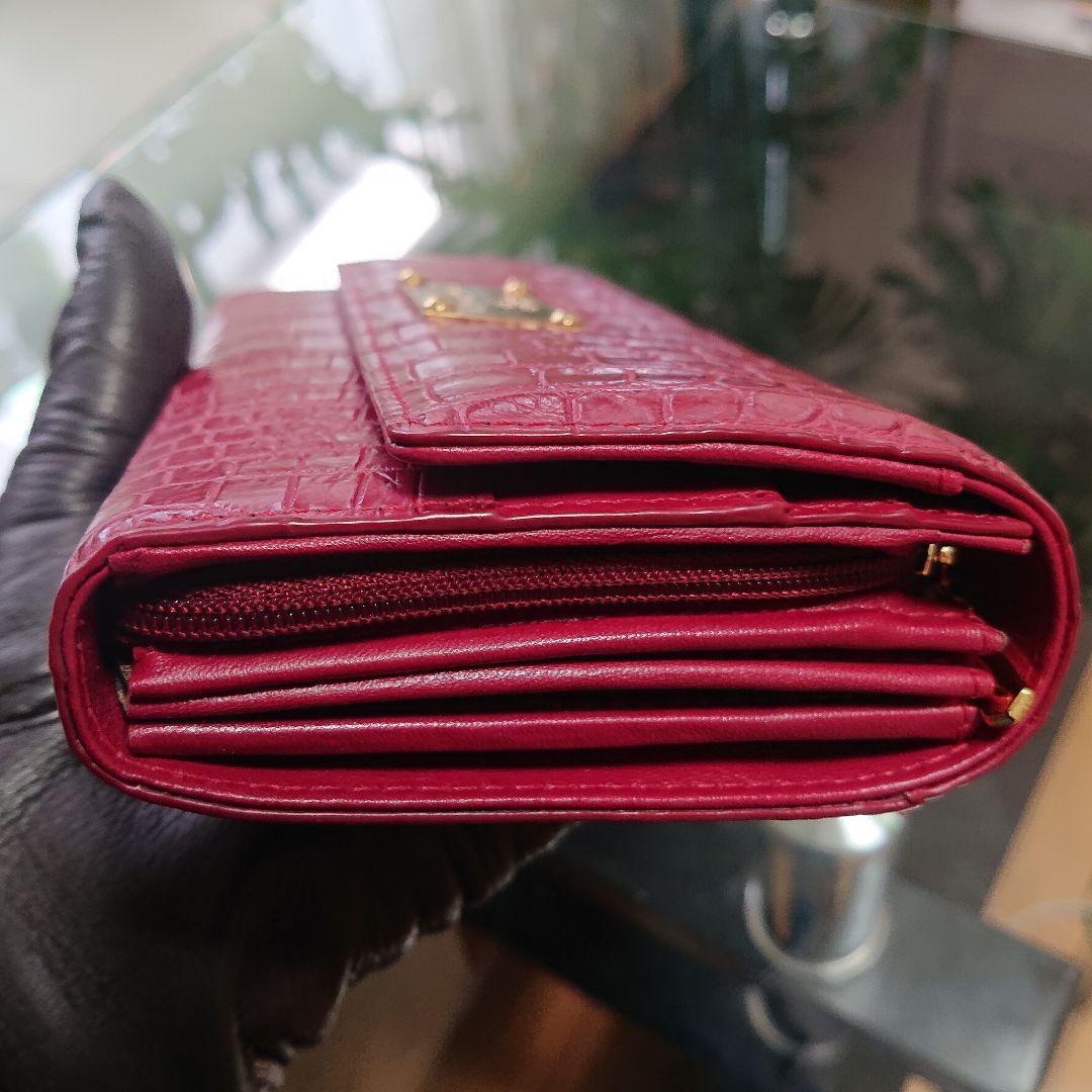 ♦️新品未使用品♦️Sanpo三宝コッコクリスターロ ♦️クロコ長財布