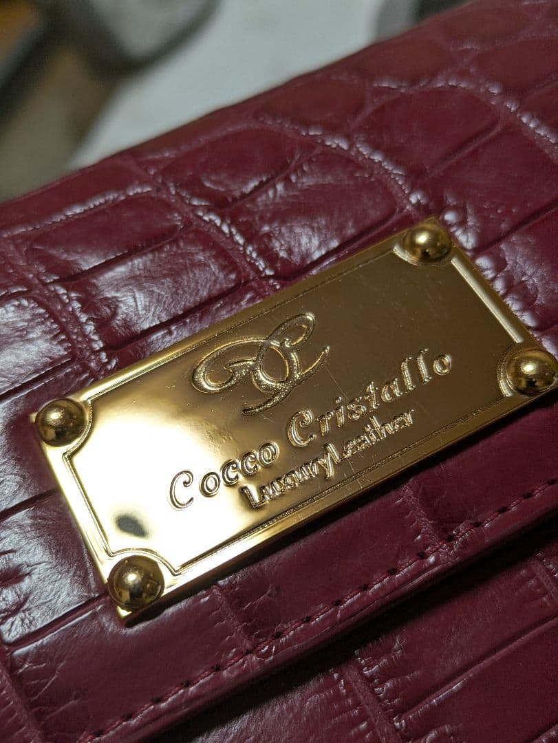 ♦️新品未使用品♦️Sanpo三宝コッコクリスターロ ♦️クロコ長財布