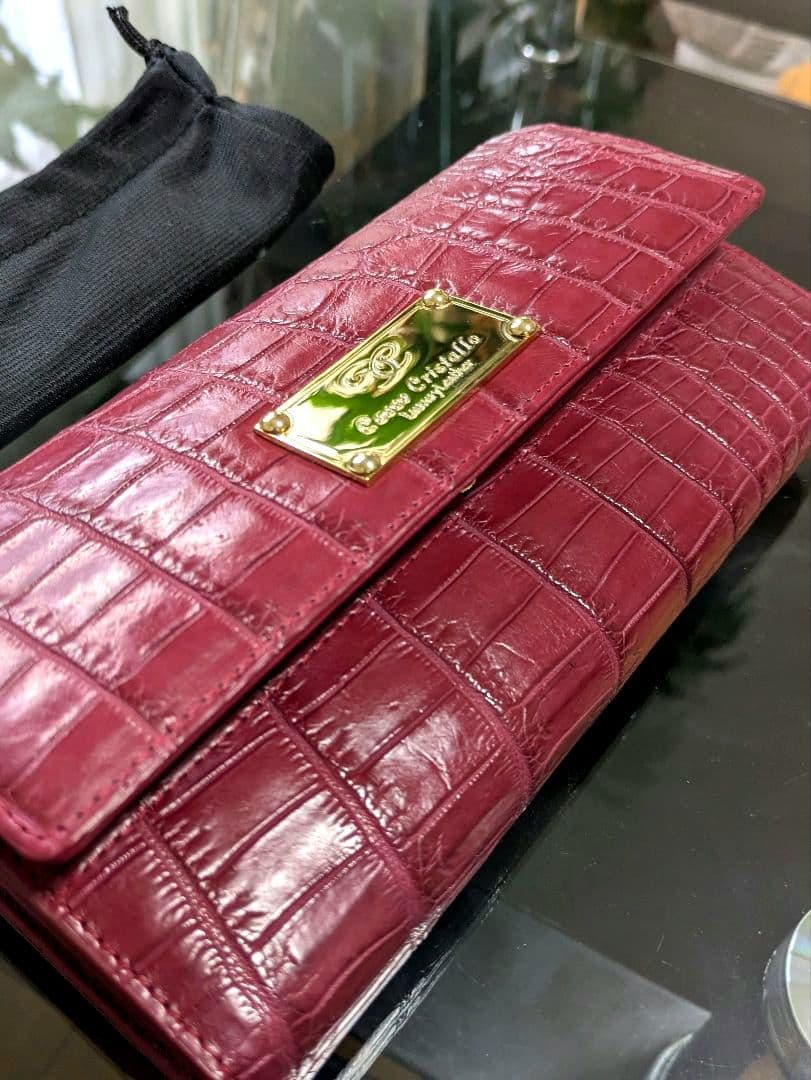 ♦️新品未使用品♦️Sanpo三宝コッコクリスターロ ♦️クロコ長財布