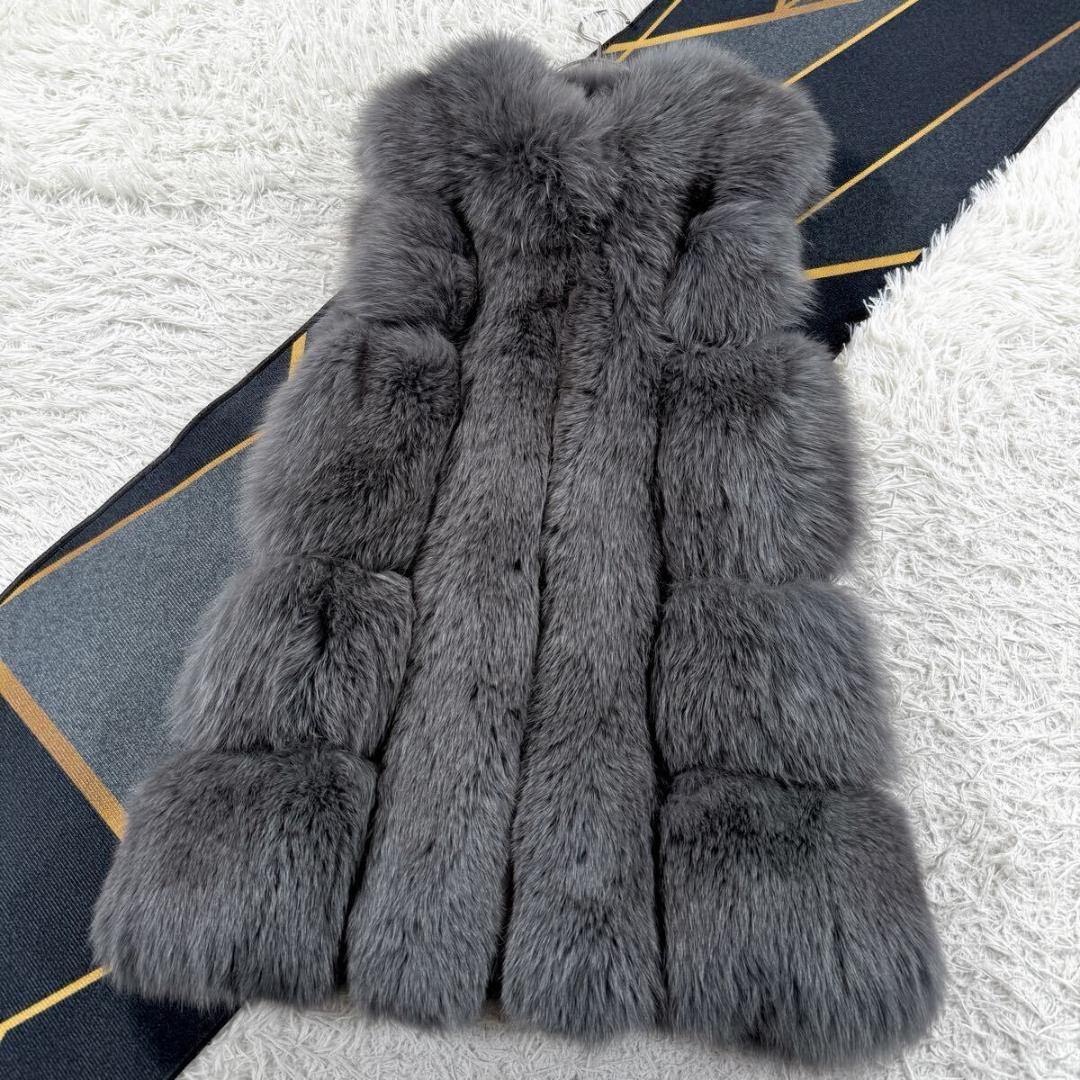 着丈82㎝【現行タグ】サガファーズ フォックス グレー ベスト L AA082