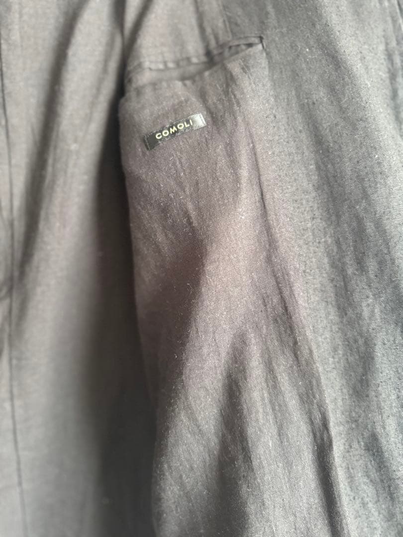 値下げします！COMOLI カナパ　スタンドカラーノーカラージャケット サイズ4