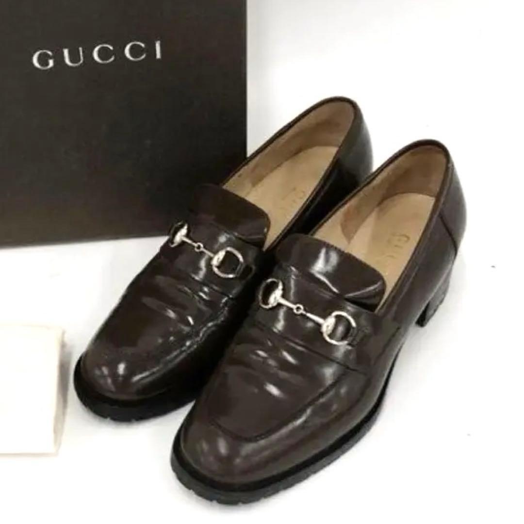 GUCCI　グッチ　シューズ　ローファー　サイズ38　箱　保存袋付き　24.5㎝