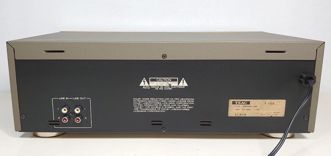 【オーバーホール品】TEAC カセットデッキ「V-1050」再生・録音動作OK★