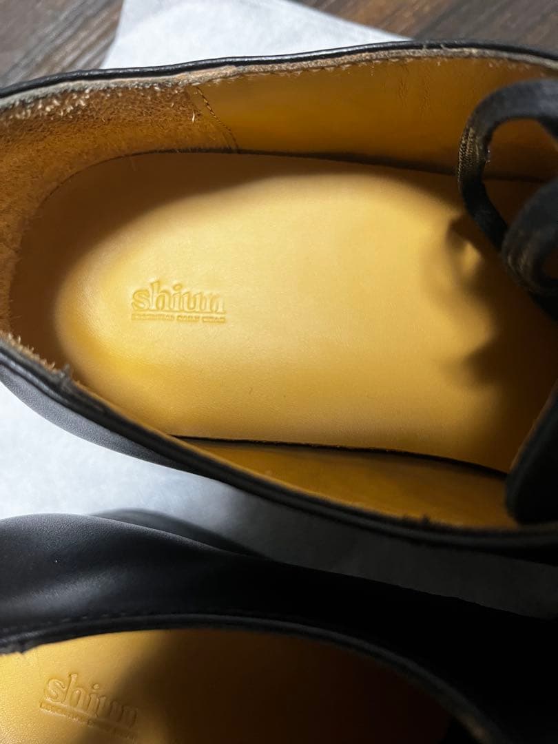 靴 Shiun COW LEATHER U-TIP DERBY