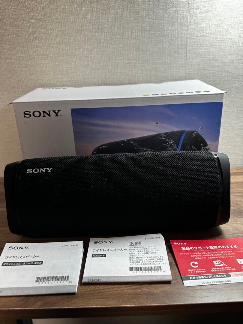 n*9様 SONY ワイヤレススピーカー SRS-XB43 BC ブラック