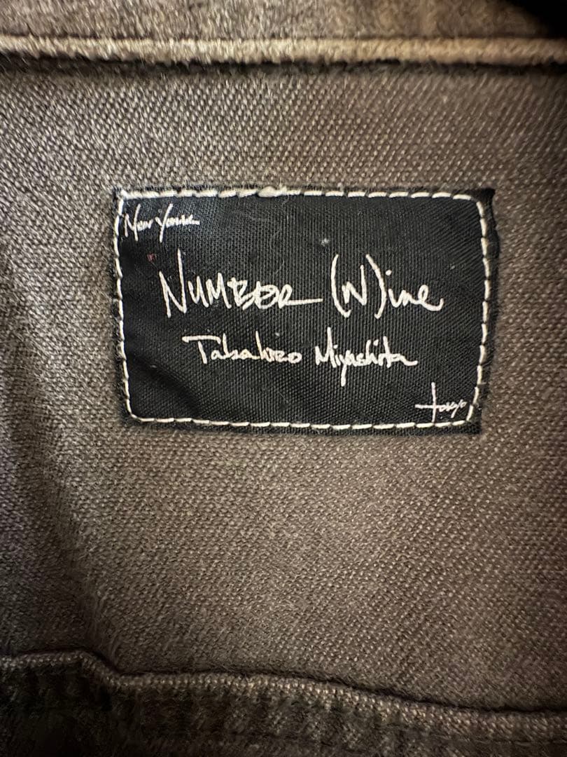 Number (N)ine カート期 スタッズシャツジャケット グレー サイズ3