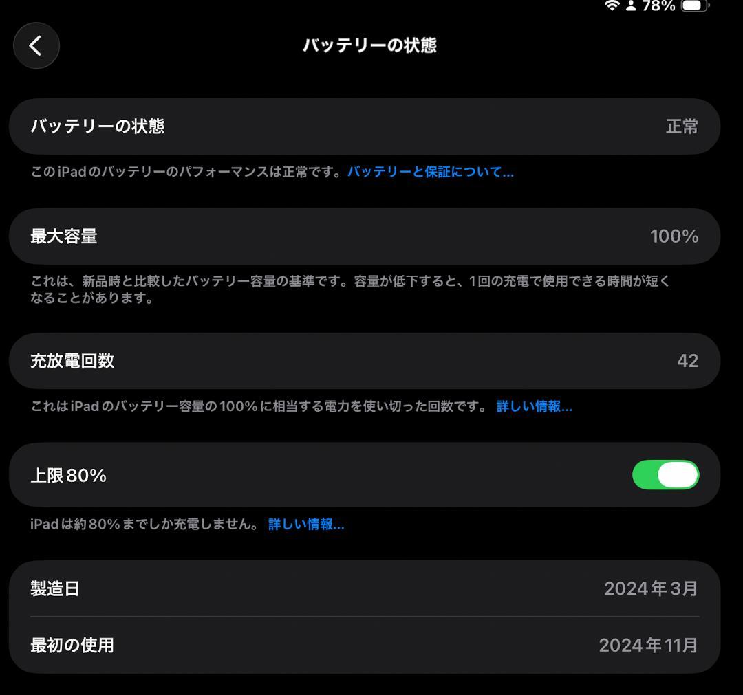 iPad Pro (M4) 13インチ　256GB　本体
