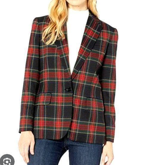 未使用 ✨ ローレン ラルフローレン　タータンチェック　ジャケット　美シルエット