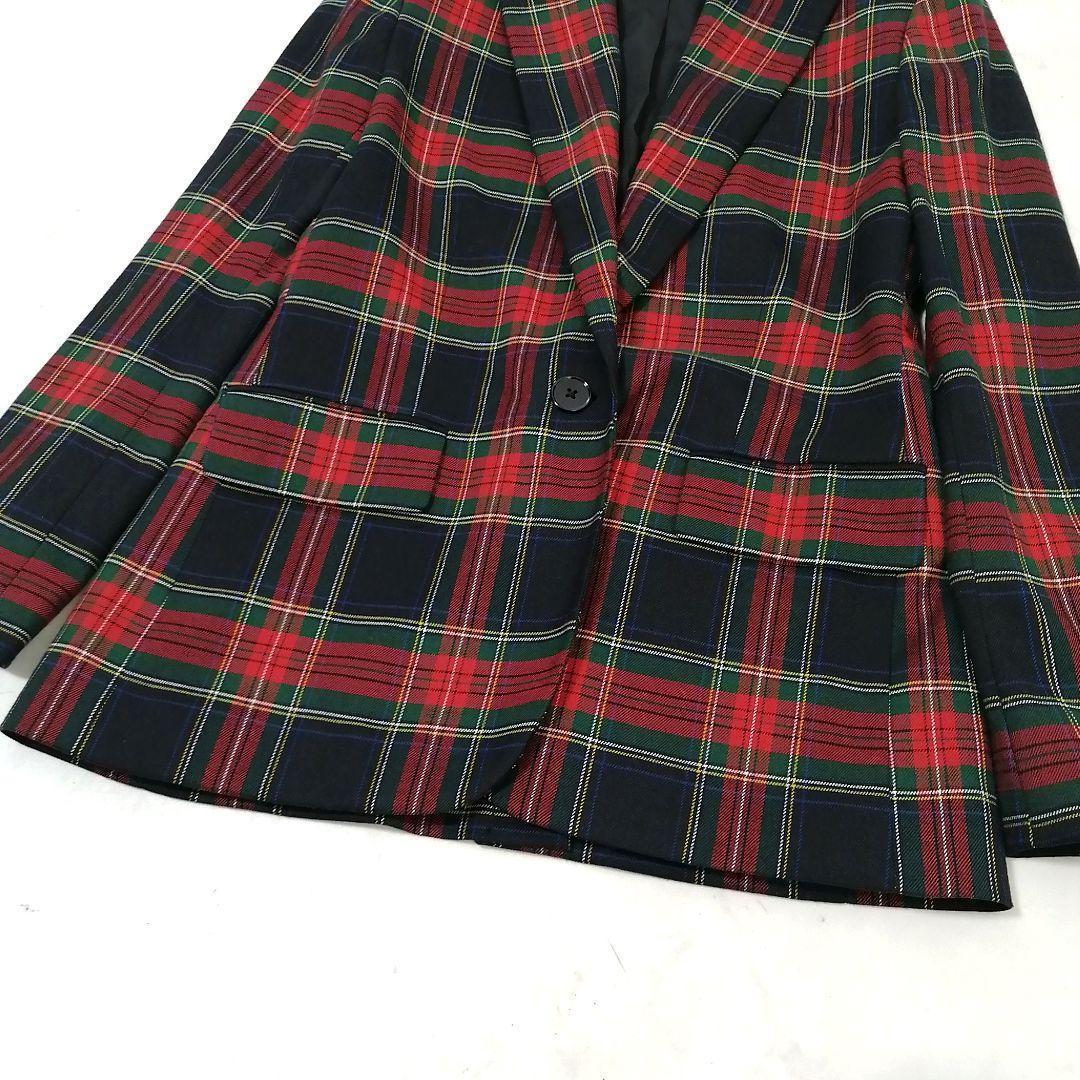未使用 ✨ ローレン ラルフローレン　タータンチェック　ジャケット　美シルエット