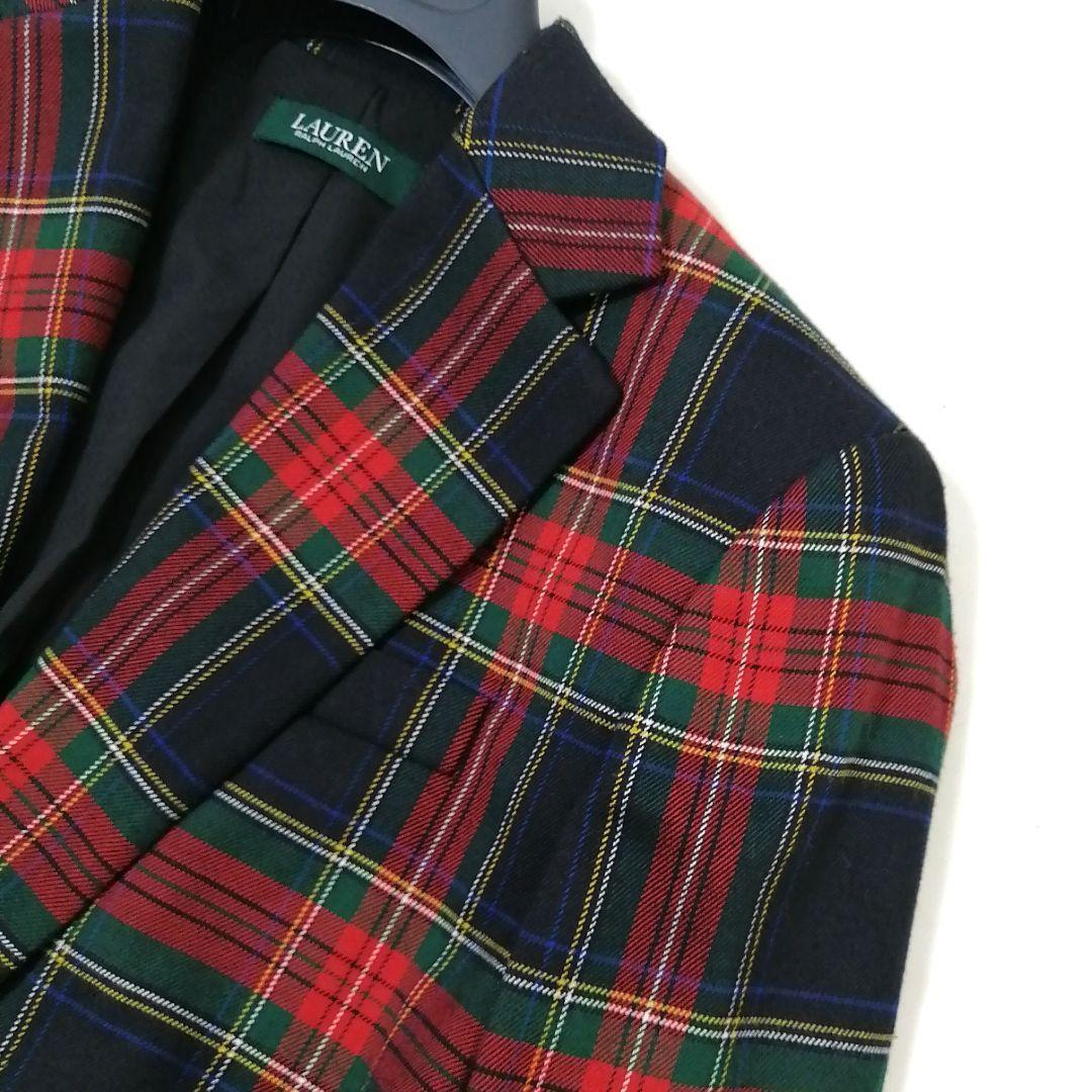 未使用 ✨ ローレン ラルフローレン　タータンチェック　ジャケット　美シルエット