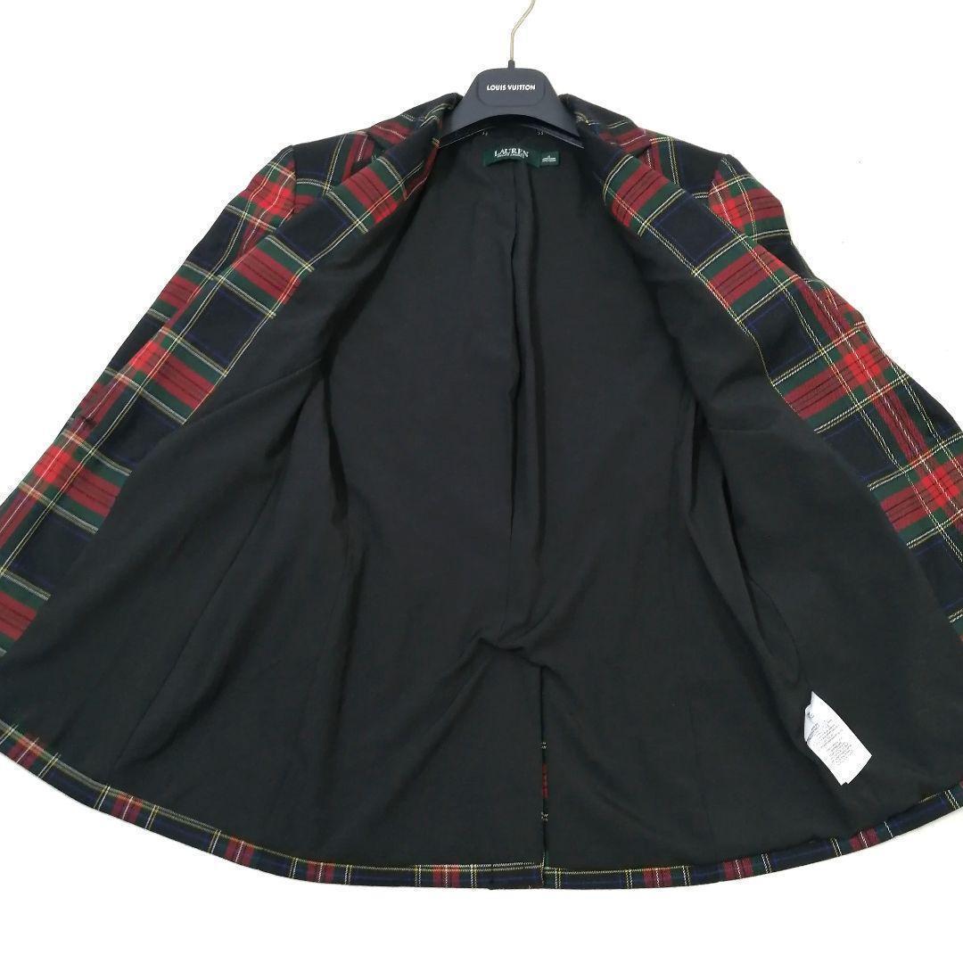 未使用 ✨ ローレン ラルフローレン　タータンチェック　ジャケット　美シルエット