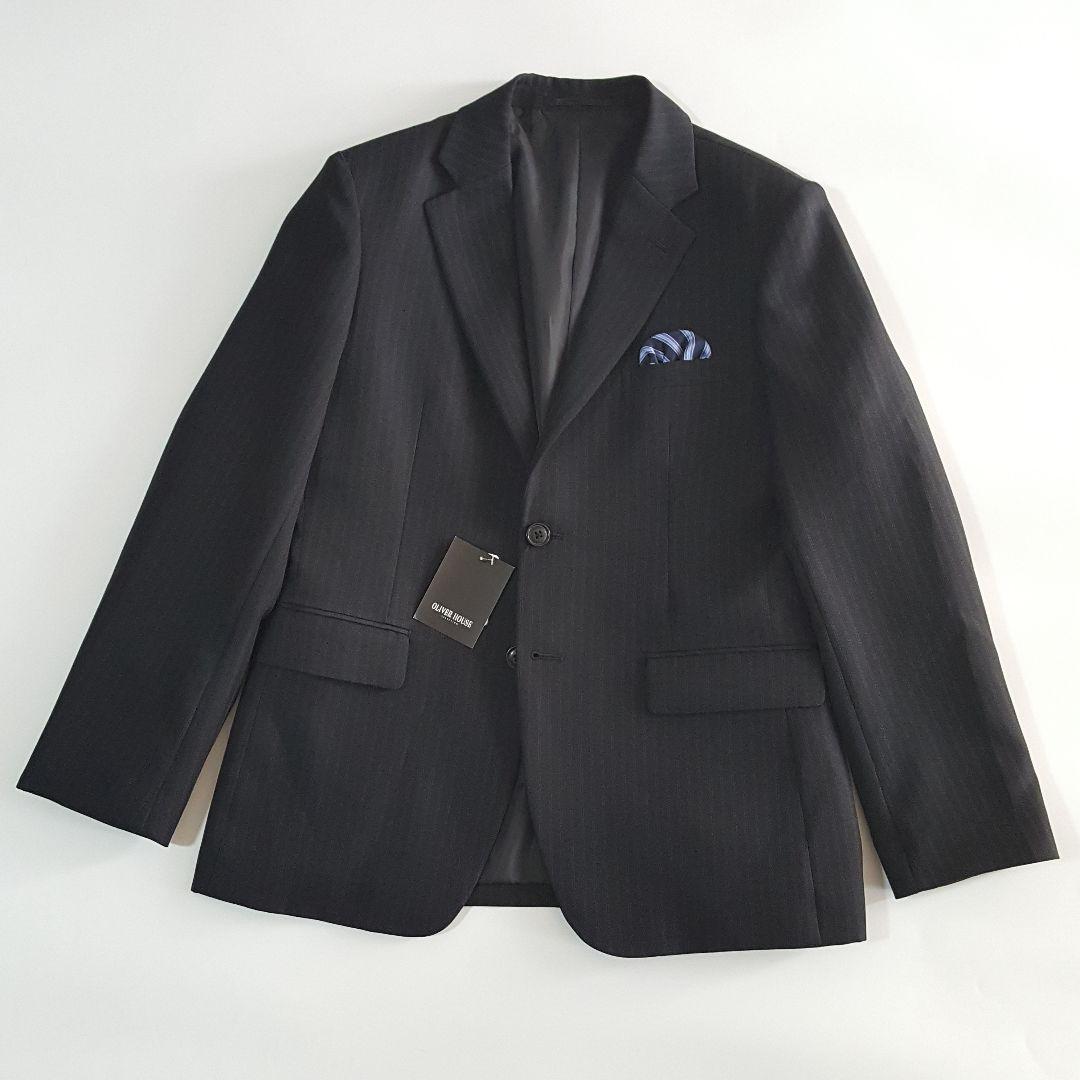新品 オリバーハウス 160 B ゆったり ジュニア スーツ 5点セット 卒業式