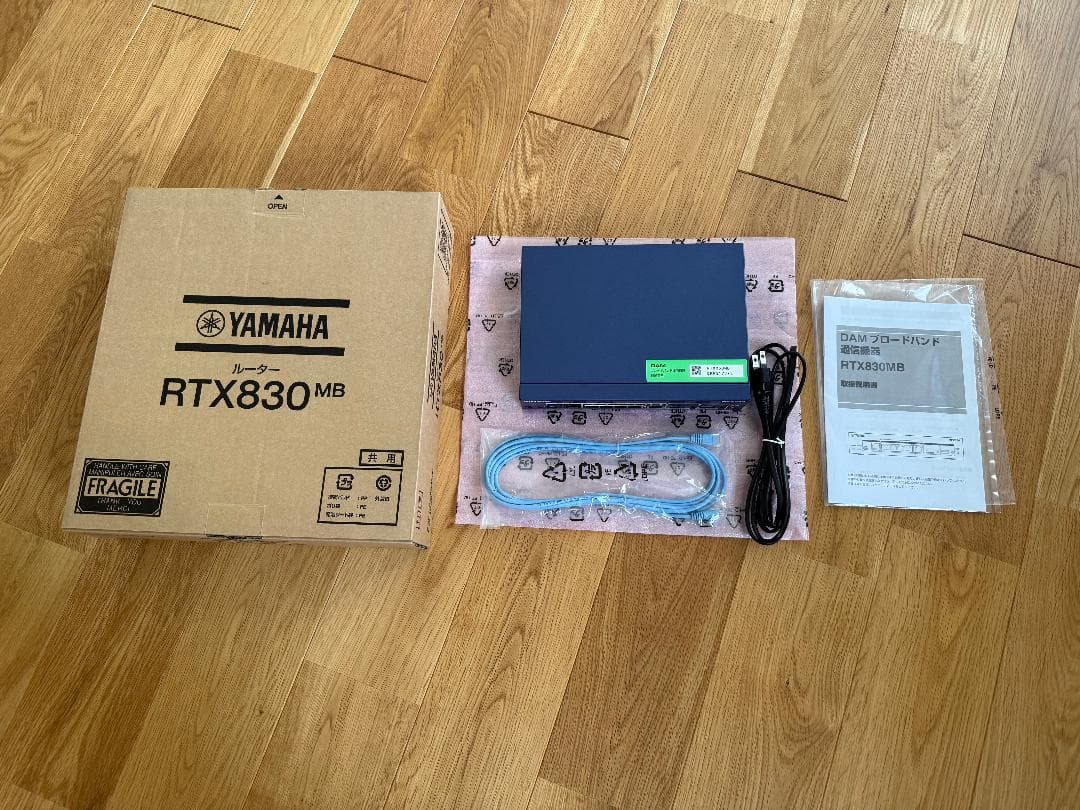 YAMAHA RTX830MB 通電5時間未満
