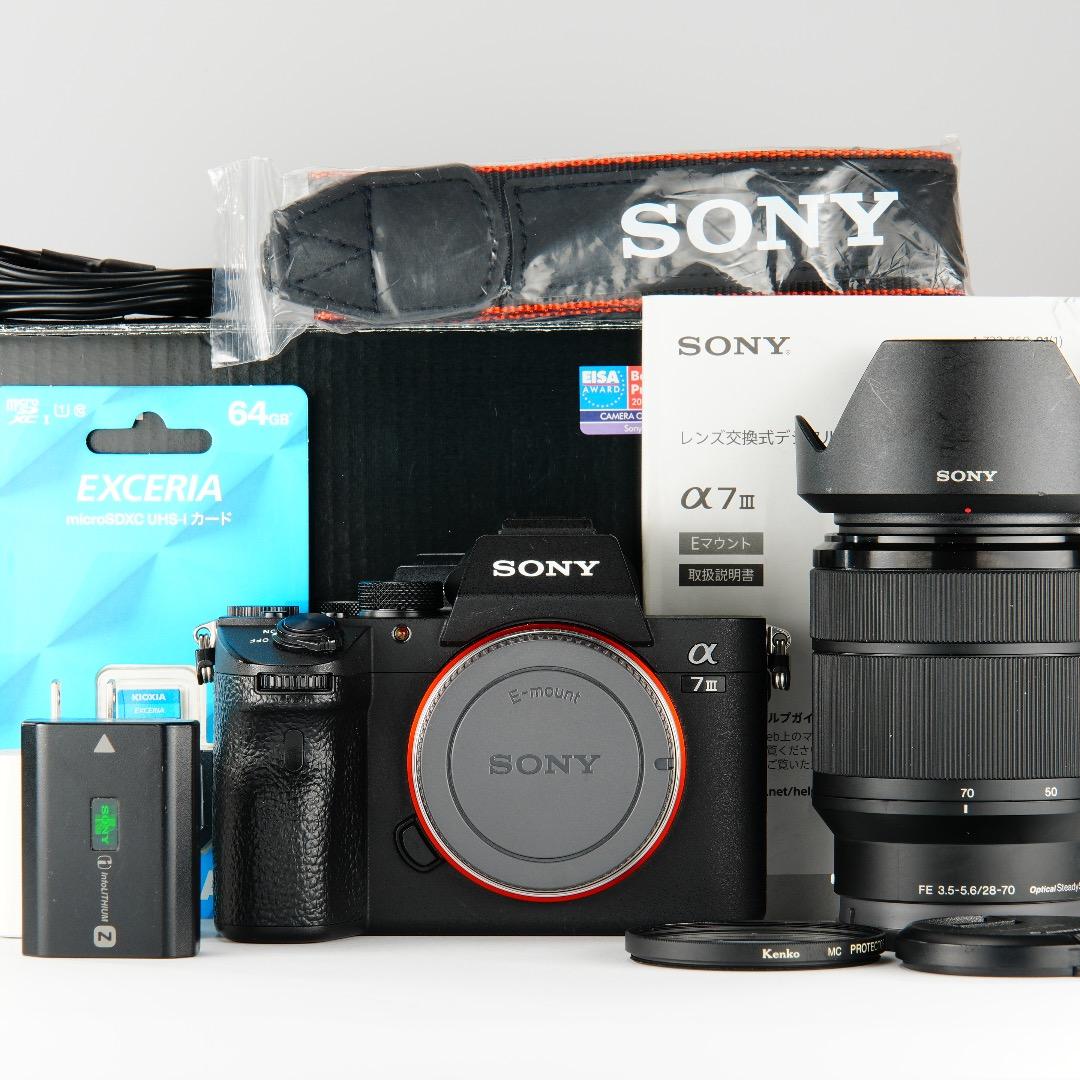 【完全セット】SONY α7III美品！11,056回/20万 すぐ撮影可能