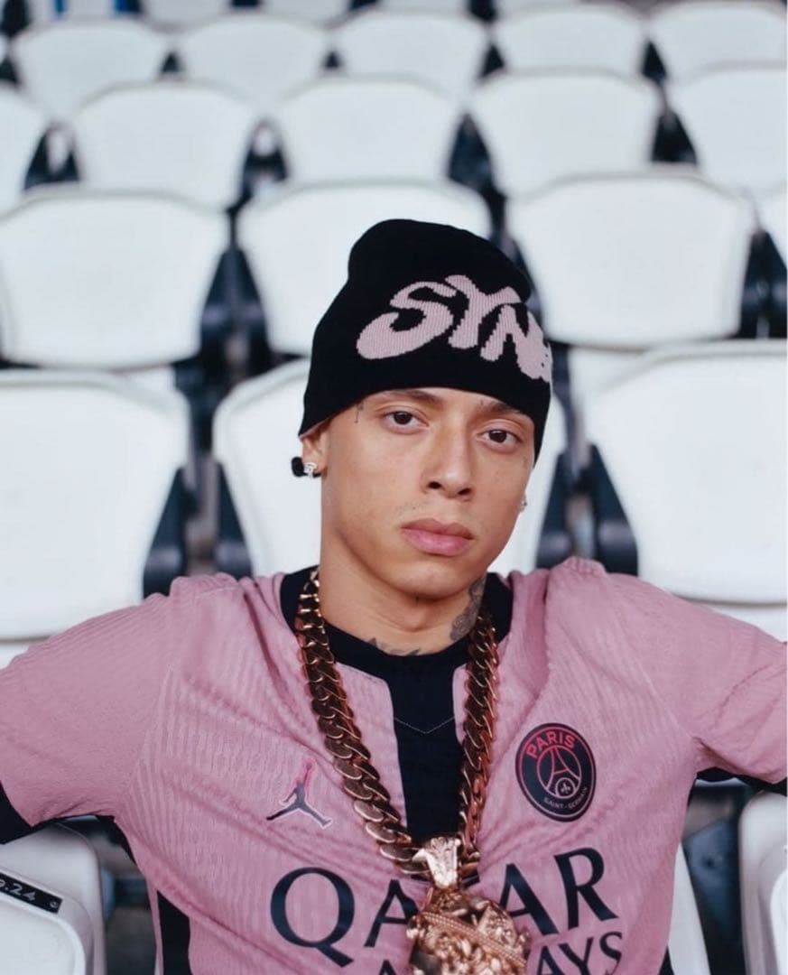 付属品シナワールド☆ブランドロゴビーニー ニット帽海外限定