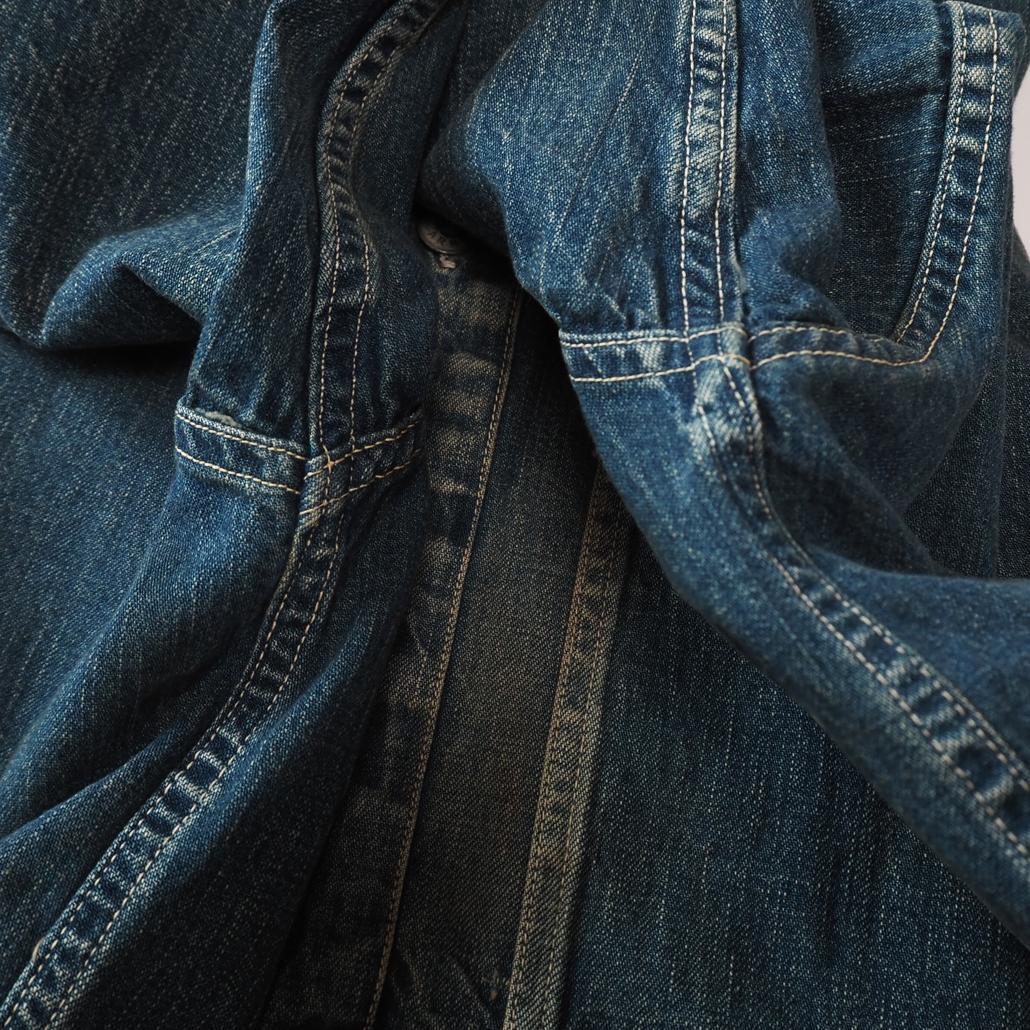 BEAMS BOY別注 バズリクソンズ USED DENIM PULLOVER