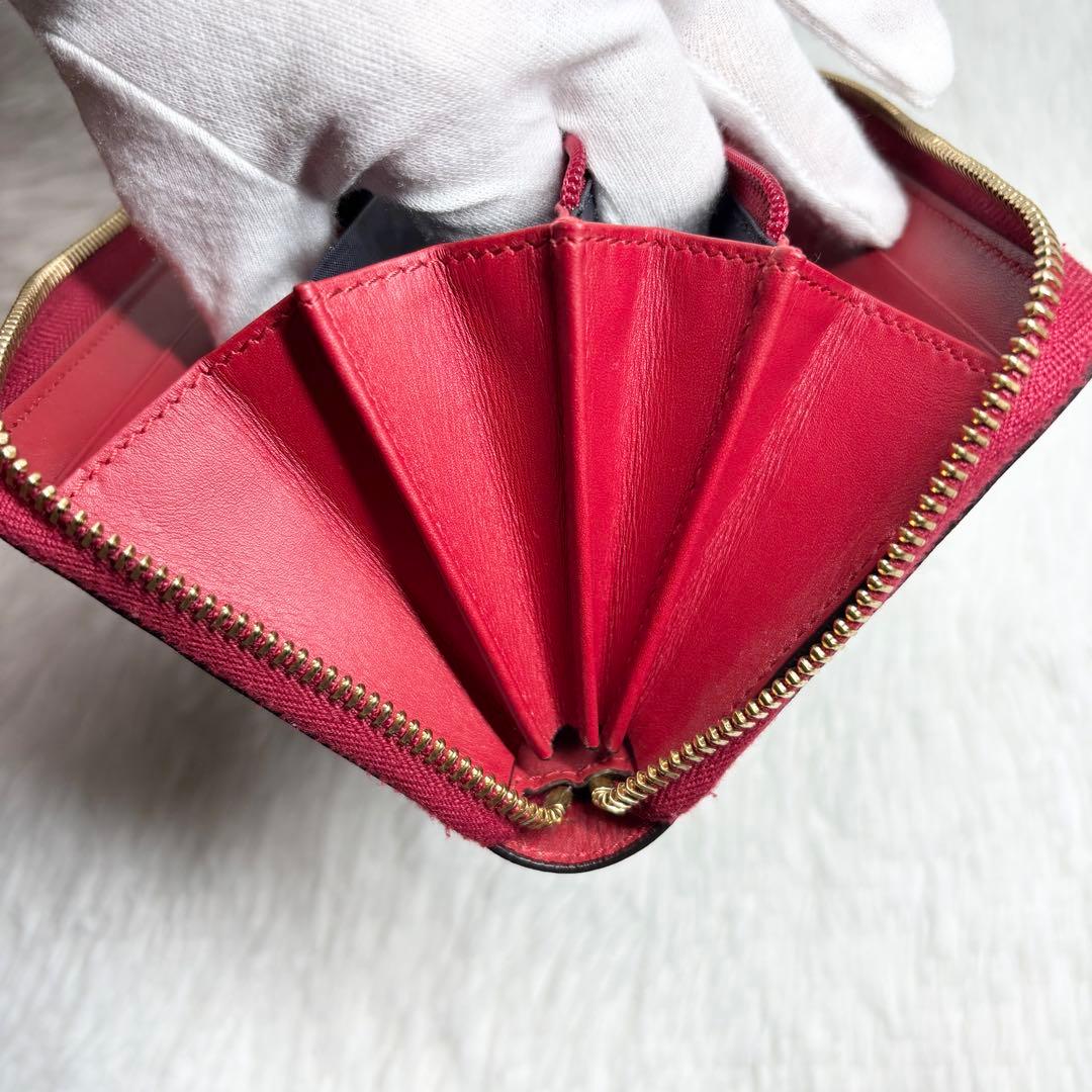 ✨極美品✨ グッチ 長財布 ブルームス GG柄 ラウンドファスナー PVC 花柄