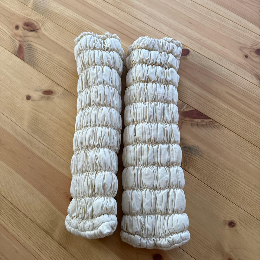 IONDOCTOR クリーム色 リブ編み レッグウォーマー2回着用美品