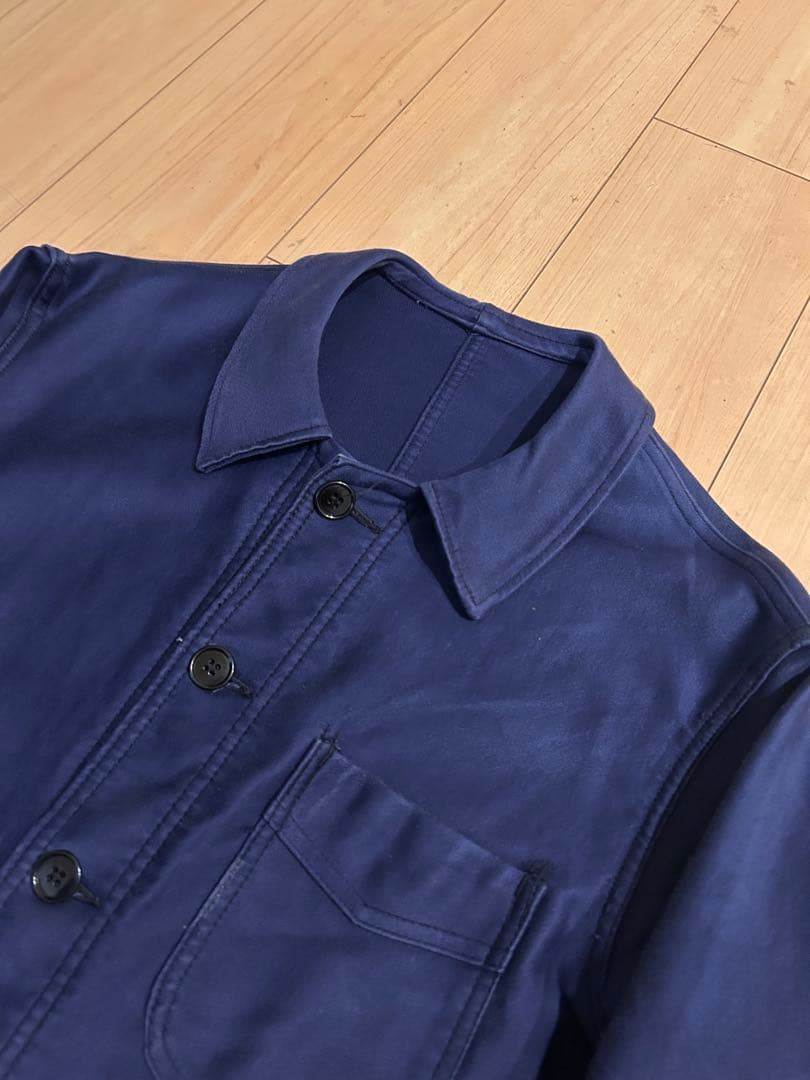 50s Adolphe Lafont モールスキンジャケット Vポケット