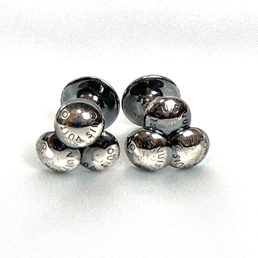 【美品】ルイヴィトン　ドゥ　マンシェット　モチーフ　ブーケドクルー　カフスボタン