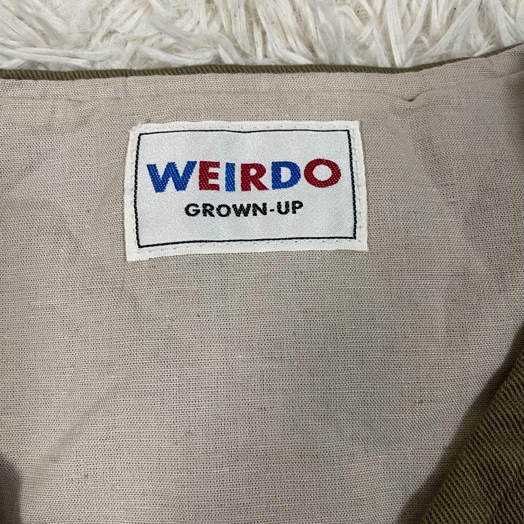 GLAD HAND WEIRDO 刺繍パッチ ベスト カーキ Lサイズ