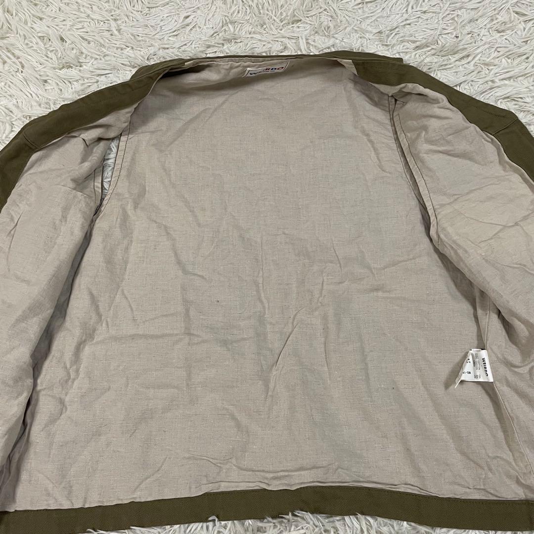 GLAD HAND WEIRDO 刺繍パッチ ベスト カーキ Lサイズ