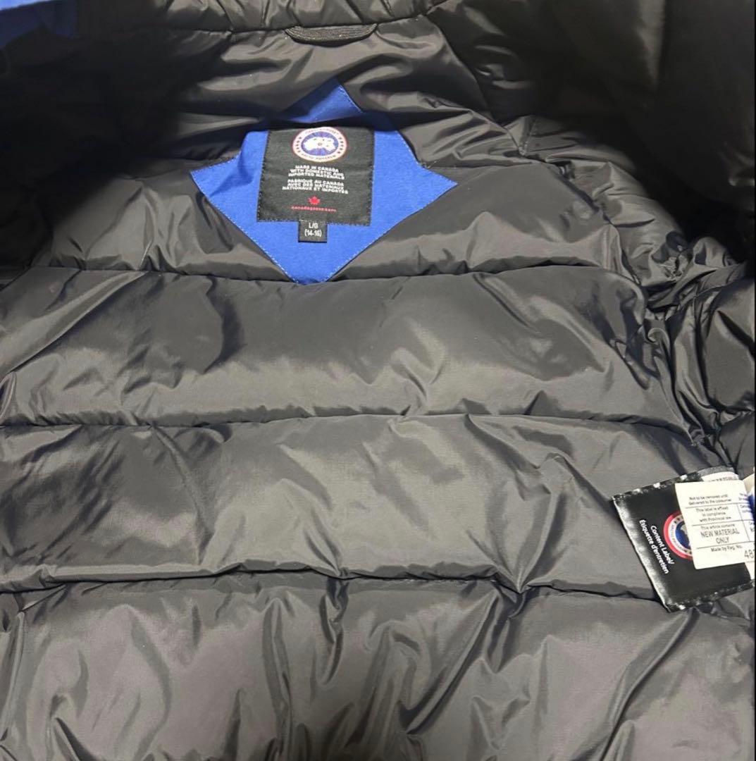 ごりけんTee Shyne着用 カナダグース 青 短丈 安心鑑定済