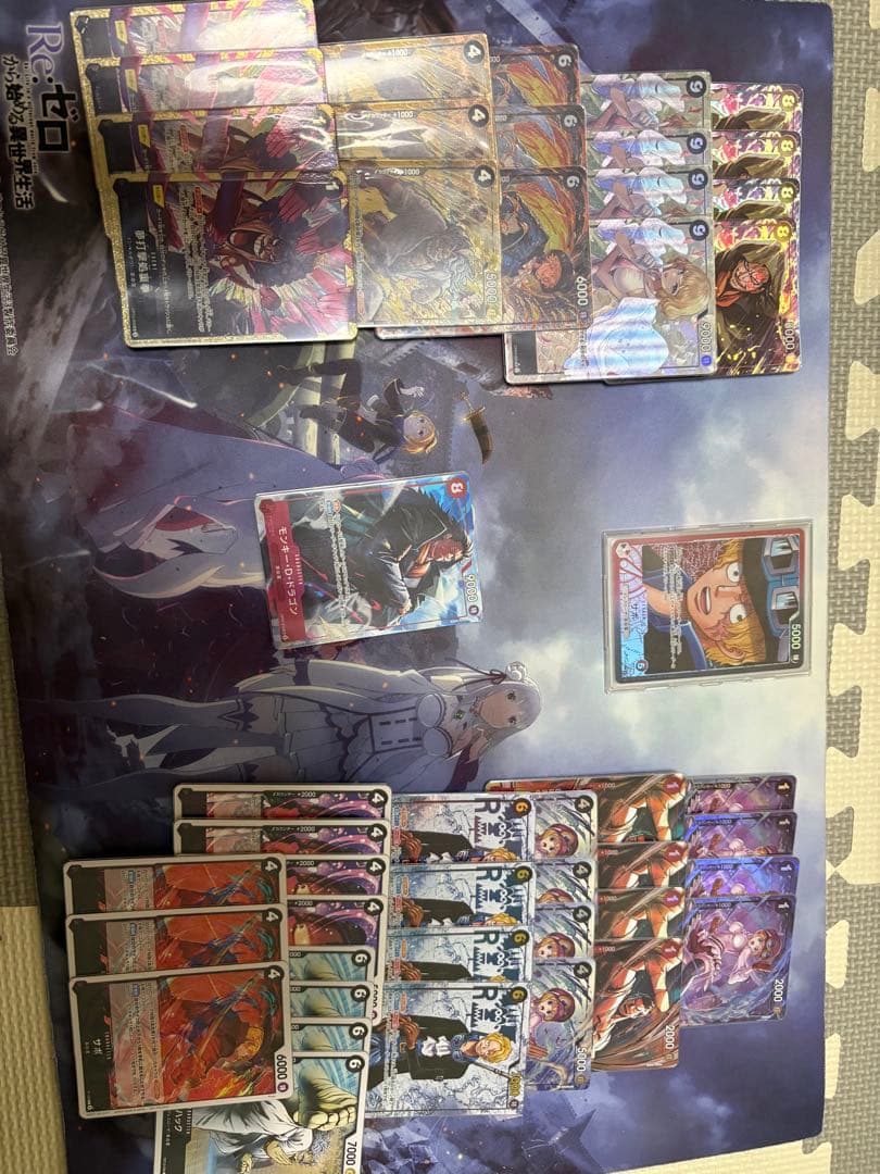 ワンピース カードゲーム 赤黒サボデッキパーツ　パラレル多数