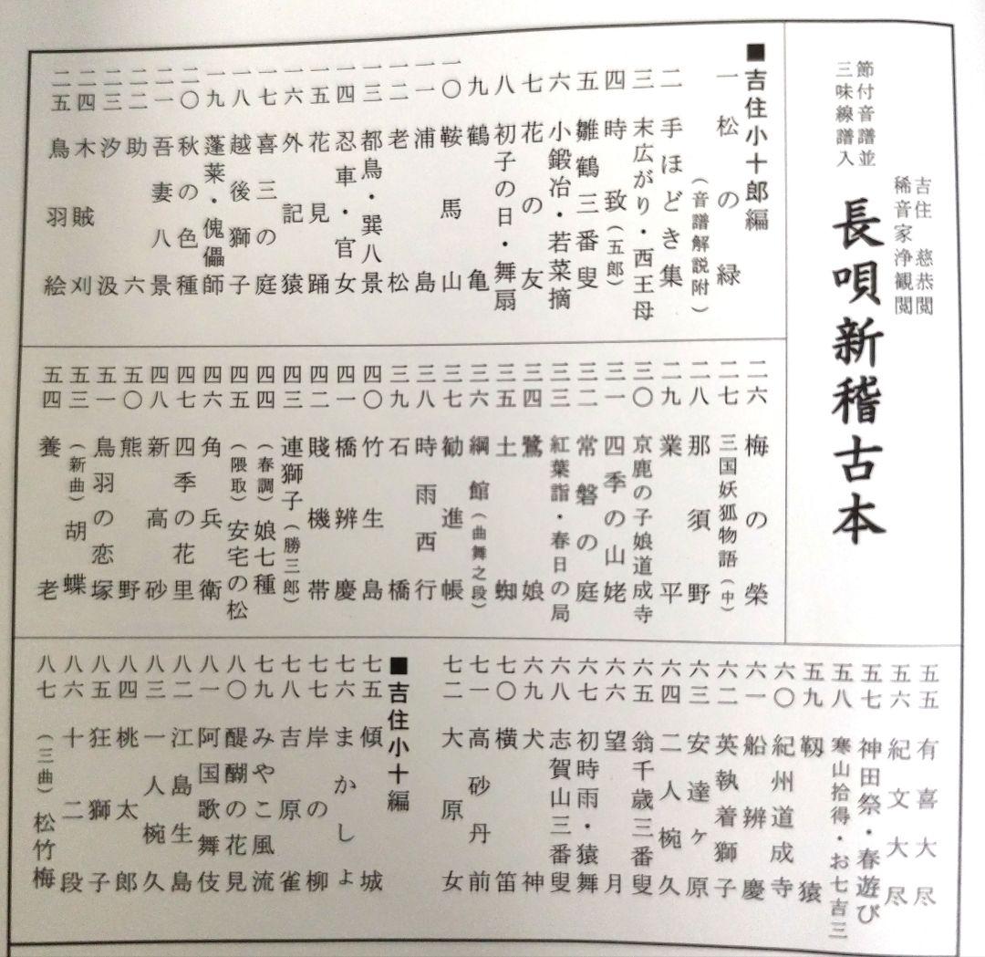 長唄　楽譜　三味線　研精会譜　80冊セット
