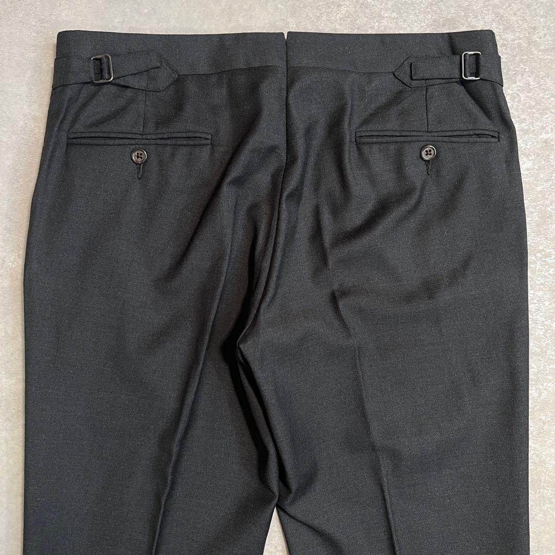 【美品】ポロラルフローレン スーツセットアップ ベルトレス グレー 40S