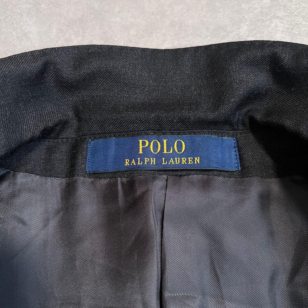 【美品】ポロラルフローレン スーツセットアップ ベルトレス グレー 40S