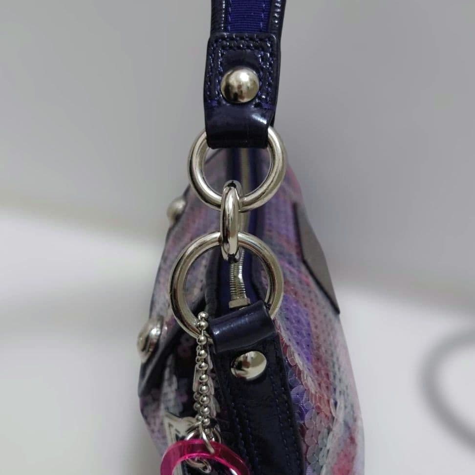 美品 COACH POPPY ハンドバッグ スパンコール