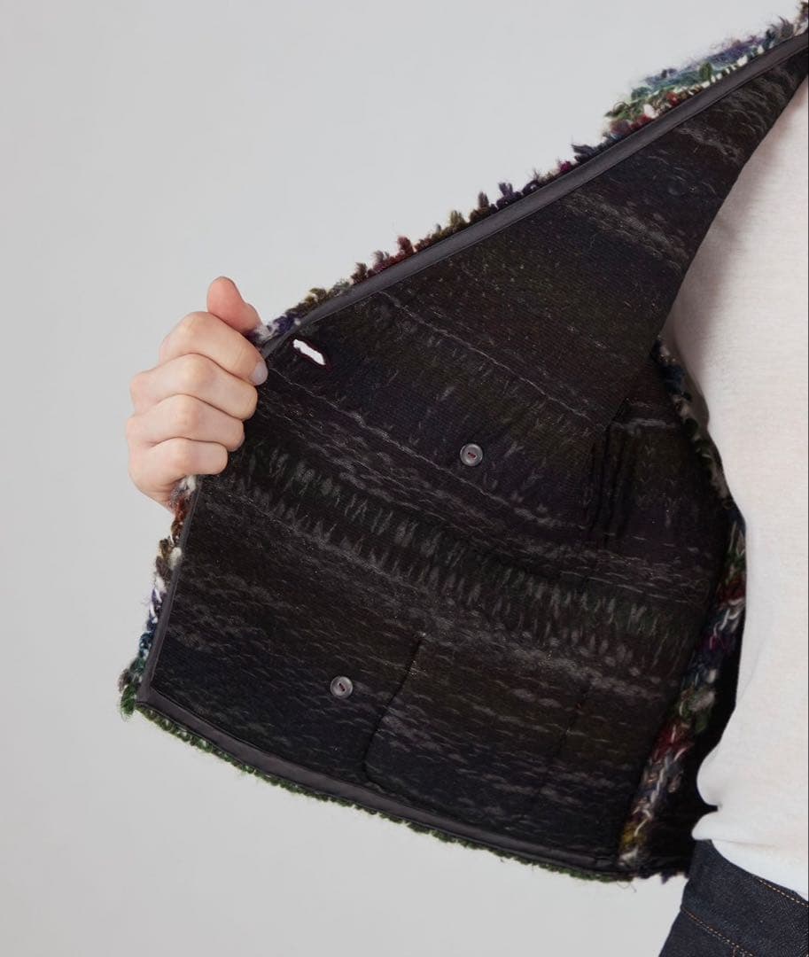 TOMORROWLAND ニットボンディング クロップドジャケット　マカフィー